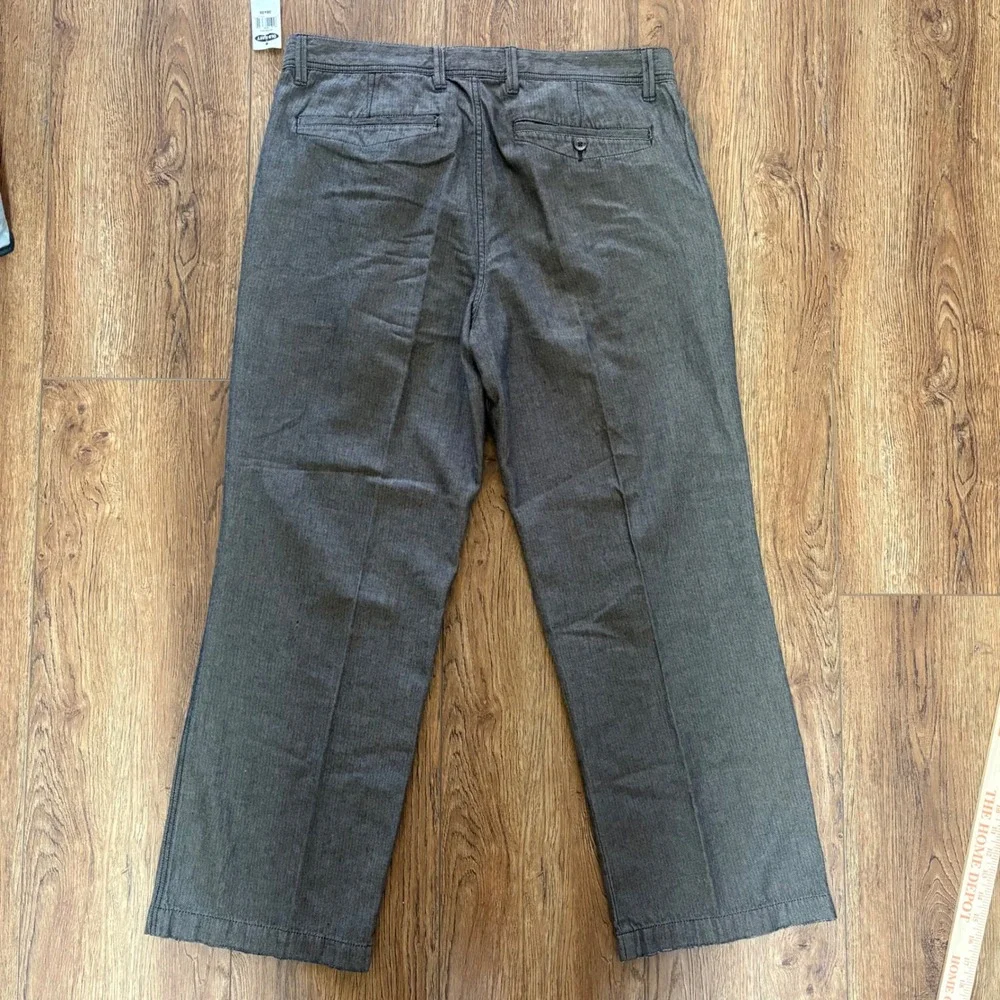 Deadstock y2k Old‎ Navy Loose Fit Pants Mens 36x30 Brown Baggy Streetwear 2006